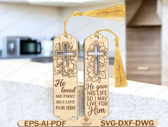Download Christian Wooden Bookmark Laser Cut File - Wood Collection