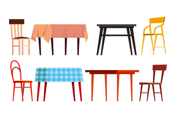 Download Home Table Chair Icon Set Vector. Wooden - Wood Collection