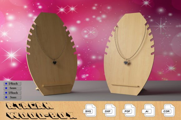 Download Wooden Bracelet Display / Necklace Stand - Wood Collection