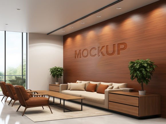 Download Brown Wooden Wall Logo Mockup - Wood Collection