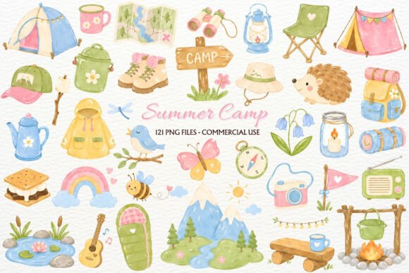 Download Camp Nursery Clipart Woodland Animals - Wood Collection